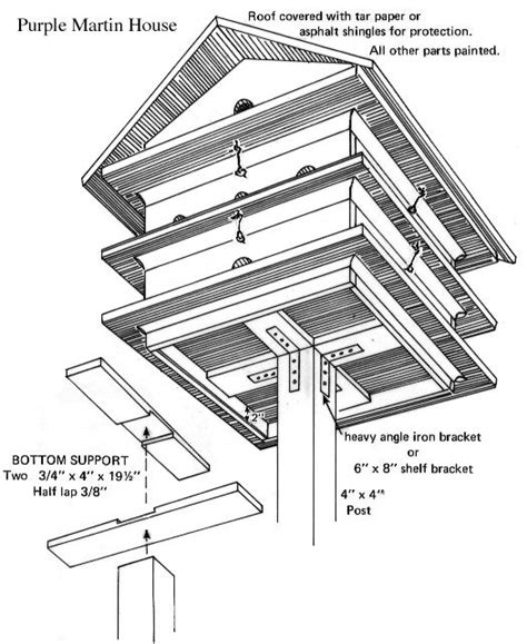 martin metal house plans|purple martin swallow house plans.